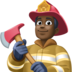 Man Firefighter: Dark Skin Tone Emoji Copy Paste ― 👨🏿‍🚒 - facebook