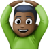 Man Gesturing OK: Dark Skin Tone Emoji Copy Paste ― 🙆🏿‍♂ - facebook
