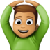 Man Gesturing OK: Medium Skin Tone Emoji Copy Paste ― 🙆🏽‍♂ - facebook