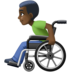 Man In Manual Wheelchair: Dark Skin Tone Emoji Copy Paste ― 👨🏿‍🦽 - facebook