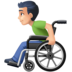 Man In Manual Wheelchair: Light Skin Tone Emoji Copy Paste ― 👨🏻‍🦽 - facebook