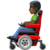 Man In Motorized Wheelchair: Dark Skin Tone Emoji Copy Paste ― 👨🏿‍🦼 - facebook