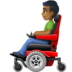 Man In Motorized Wheelchair: Medium-dark Skin Tone Emoji Copy Paste ― 👨🏾‍🦼 - facebook