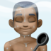 Man In Steamy Room: Dark Skin Tone Emoji Copy Paste ― 🧖🏿‍♂ - facebook