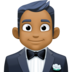 Man In Tuxedo: Medium-dark Skin Tone Emoji Copy Paste ― 🤵🏾‍♂ - facebook