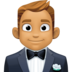 Man In Tuxedo: Medium Skin Tone Emoji Copy Paste ― 🤵🏽‍♂ - facebook