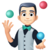 Man Juggling: Light Skin Tone Emoji Copy Paste ― 🤹🏻‍♂ - facebook