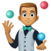 Man Juggling: Medium Skin Tone Emoji Copy Paste ― 🤹🏽‍♂ - facebook