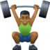 Man Lifting Weights: Medium-dark Skin Tone Emoji Copy Paste ― 🏋🏾‍♂ - facebook
