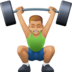 Man Lifting Weights: Medium-light Skin Tone Emoji Copy Paste ― 🏋🏼‍♂ - facebook