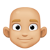 Man: Medium-light Skin Tone, Bald Emoji Copy Paste ― 👨🏼‍🦲 - facebook