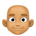 Man: Medium Skin Tone, Bald Emoji Copy Paste ― 👨🏽‍🦲 - facebook