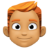 Man: Medium Skin Tone, Red Hair Emoji Copy Paste ― 👨🏽‍🦰 - facebook