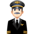 Man Pilot: Light Skin Tone Emoji Copy Paste ― 👨🏻‍✈ - facebook