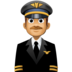 Man Pilot: Medium Skin Tone Emoji Copy Paste ― 👨🏽‍✈ - facebook