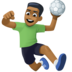 Man Playing Handball: Medium-dark Skin Tone Emoji Copy Paste ― 🤾🏾‍♂ - facebook