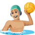Man Playing Water Polo: Medium-light Skin Tone Emoji Copy Paste ― 🤽🏼‍♂ - facebook