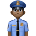 Man Police Officer: Dark Skin Tone Emoji Copy Paste ― 👮🏿‍♂ - facebook