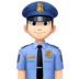 Man Police Officer: Light Skin Tone Emoji Copy Paste ― 👮🏻‍♂ - facebook