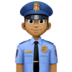 Man Police Officer: Medium-dark Skin Tone Emoji Copy Paste ― 👮🏾‍♂ - facebook