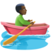 Man Rowing Boat: Dark Skin Tone Emoji Copy Paste ― 🚣🏿‍♂ - facebook