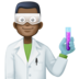 Man Scientist: Dark Skin Tone Emoji Copy Paste ― 👨🏿‍🔬 - facebook