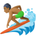 Man Surfing: Medium-dark Skin Tone Emoji Copy Paste ― 🏄🏾‍♂ - facebook