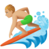 Man Surfing: Medium-light Skin Tone Emoji Copy Paste ― 🏄🏼‍♂ - facebook