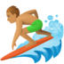 Man Surfing: Medium Skin Tone Emoji Copy Paste ― 🏄🏽‍♂ - facebook