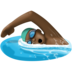 Man Swimming: Dark Skin Tone Emoji Copy Paste ― 🏊🏿‍♂ - facebook