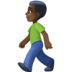 Man Walking: Dark Skin Tone Emoji Copy Paste ― 🚶🏿‍♂ - facebook