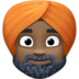 Man Wearing Turban: Dark Skin Tone Emoji Copy Paste ― 👳🏿‍♂ - facebook