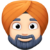 Man Wearing Turban: Light Skin Tone Emoji Copy Paste ― 👳🏻‍♂ - facebook