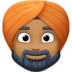 Man Wearing Turban: Medium-dark Skin Tone Emoji Copy Paste ― 👳🏾‍♂ - facebook