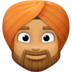 Man Wearing Turban: Medium Skin Tone Emoji Copy Paste ― 👳🏽‍♂ - facebook