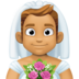 Man With Veil: Medium Skin Tone Emoji Copy Paste ― 👰🏽‍♂ - facebook