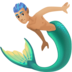 Merman: Medium-light Skin Tone Emoji Copy Paste ― 🧜🏼‍♂ - facebook