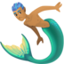 Merman: Medium Skin Tone Emoji Copy Paste ― 🧜🏽‍♂ - facebook