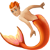 Merperson: Medium-light Skin Tone Emoji Copy Paste ― 🧜🏼 - facebook