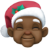 Mx Claus: Dark Skin Tone Emoji Copy Paste ― 🧑🏿‍🎄 - facebook