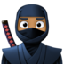 Ninja: Medium-dark Skin Tone Emoji Copy Paste ― 🥷🏾 - facebook