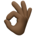 OK Hand: Dark Skin Tone Emoji Copy Paste ― 👌🏿 - facebook