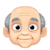 Old Man: Light Skin Tone Emoji Copy Paste ― 👴🏻 - facebook