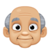 Old Man: Medium-light Skin Tone Emoji Copy Paste ― 👴🏼 - facebook