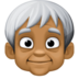 Older Person: Medium-dark Skin Tone Emoji Copy Paste ― 🧓🏾 - facebook