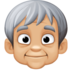 Older Person: Medium-light Skin Tone Emoji Copy Paste ― 🧓🏼 - facebook