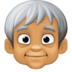 Older Person: Medium Skin Tone Emoji Copy Paste ― 🧓🏽 - facebook