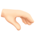 Palm Down Hand: Light Skin Tone Emoji Copy Paste ― 🫳🏻 - facebook