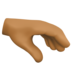 Palm Down Hand: Medium-dark Skin Tone Emoji Copy Paste ― 🫳🏾 - facebook