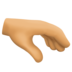 Palm Down Hand: Medium Skin Tone Emoji Copy Paste ― 🫳🏽 - facebook